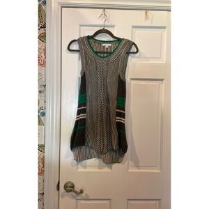 Cabi knit grey green‎ sleevless top vest small